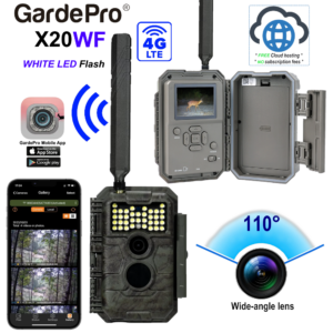 GardePro X20WF (32MP) [CLOUD Only] - WHITE LED FLASH (Camo) + built-in viewer